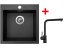 Set Sinks Viva 455 Metalblack + Elka čierna matná