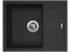 Sinks LINEA 600 Granblack + Elasta nerez/čierná