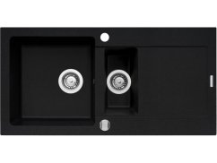 Granitový drez Pyramis Mido 100 x 50 1 1/2B 1D Carbon