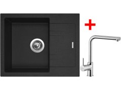 Set Sinks Linea 600 Granblack + Elka