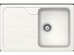 Granitový dřez Teka SIMPLA 45 S-TG 1B 1D Bílá