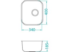 Kuchynský drez Alveus VARIANT 40 FS