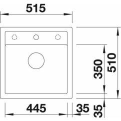 Granitový dřez Blanco DALAGO 5 Šedá skála