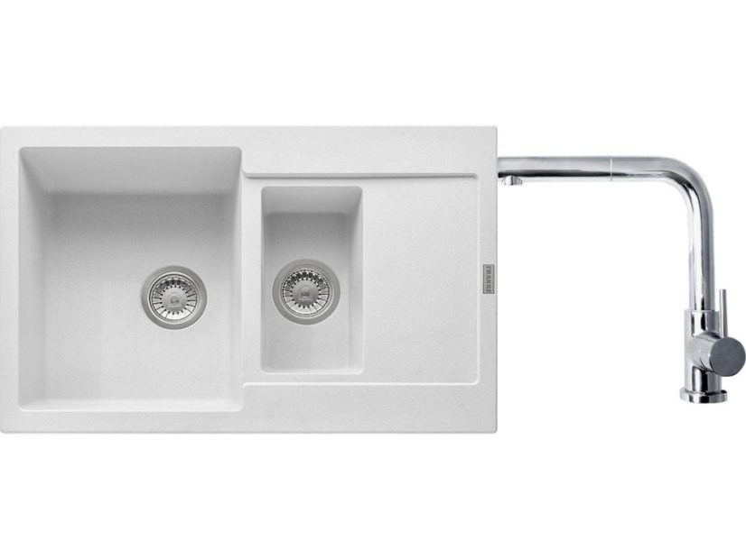 Set Franke MRG 651-78 Bílá-led + Franke FN 0147 Chrom