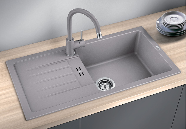 Granitový dřez Blanco FAVUM XL 6 S šedá vulkán