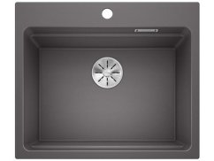 Granitový drez Blanco ETAGON 6 sivá skala, bez excentru