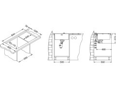 Nerezový drez Alveus PURE 50 pravý