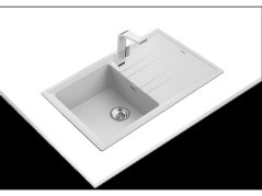 Granitový drez Teka STONE 50 B-TG 1B 1D Biela