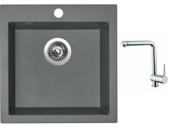 Set Sinks VIVA 455 Titanium + baterie Sinks MIX 3 chrom Set Sinks VIVA 455 Titanium + baterie Sinks MIX 3 chrom