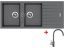 Set Sinks Perfecto 1160 Duo Titanium + Vitalia GR