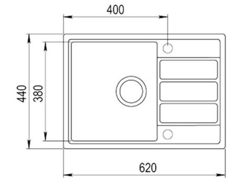 Granitový drez Teka COMFOR 45 S-TQ 1B 1D Čierna metalická - 6