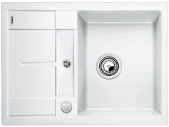 Granitový dřez Blanco METRA 45 S Compact Silgranit bílá oboustranné provedení s excentrem