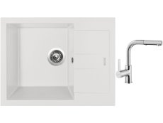 Set Sinks AMANDA 650 Milk + batéria Sinks ENIGMA S chróm