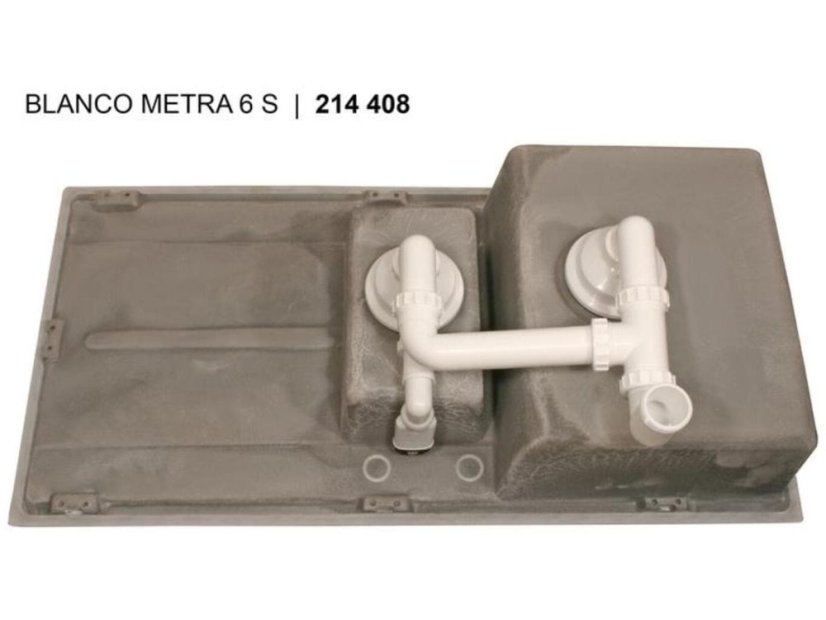 Granitový dřez Blanco METRA 6 S Šedá skála-2