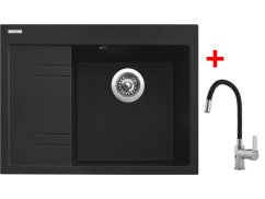 Sinks RIM 650 P Metalblack + Flexia