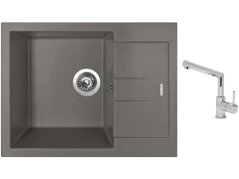 Set Sinks AMANDA 650 Truffle + batéria Sinks MIX 350 P chróm Set Sinks AMANDA 650 Truffle + batéria Sinks MIX 350 P chróm