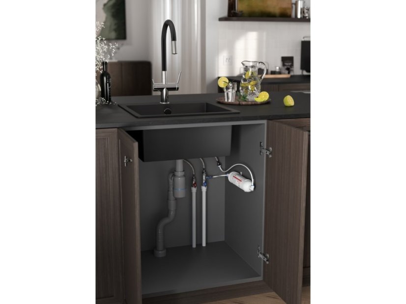 Filtrační baterie Ferro Filtrata s flexibilním ramenem, černá/chrom BFT41B