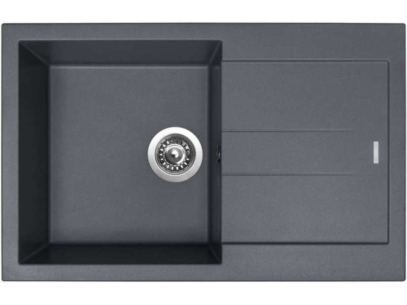 Set Sinks Amanda 780 Titanium + Elasta nerez/černá