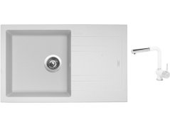 Set Sinks LINEA 780 N Milk + baterie Sinks MIX 3 P Milk Set Sinks LINEA 780 N Milk + baterie Sinks MIX 3 P Milk