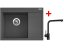 Set Sinks RIM 650 L Titanium + Elka černá matná