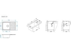 Nerezový dřez Alveus GALEO 20