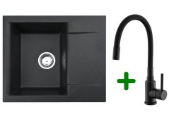 Set Alveus Gem 20/91 + batéria Mintas black matt