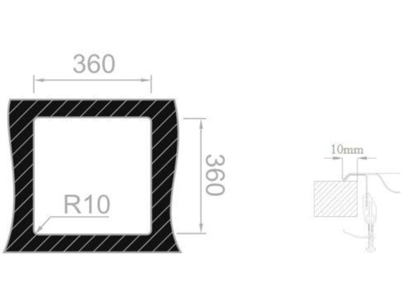 Set Sinks BAR 380 V matný + baterie Sinks MIX 350 P chrom