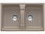 Granitový drez Blanco LEXA 8 InFino tartufo obojstranný bez excentru