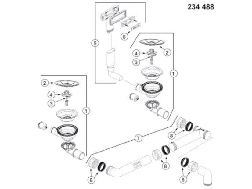 Granitový drez Blanco SUBLINE 340/160 U InFino antracit bez tiahla drez vpravo