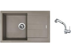 Set Sinks AMANDA 780 Truffle + batéria Sinks MIX 3 S Chróm