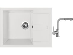 Set Sinks AMANDA 650 Milk + baterie Sinks ENIGMA S Milk Set Sinks AMANDA 650 Milk + baterie Sinks ENIGMA S Milk