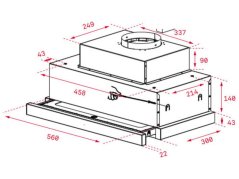 Výsuvný digestor Teka CNL 6610 X