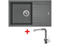 Set Sinks Linea 780 Titanium + Mix 3 P GR