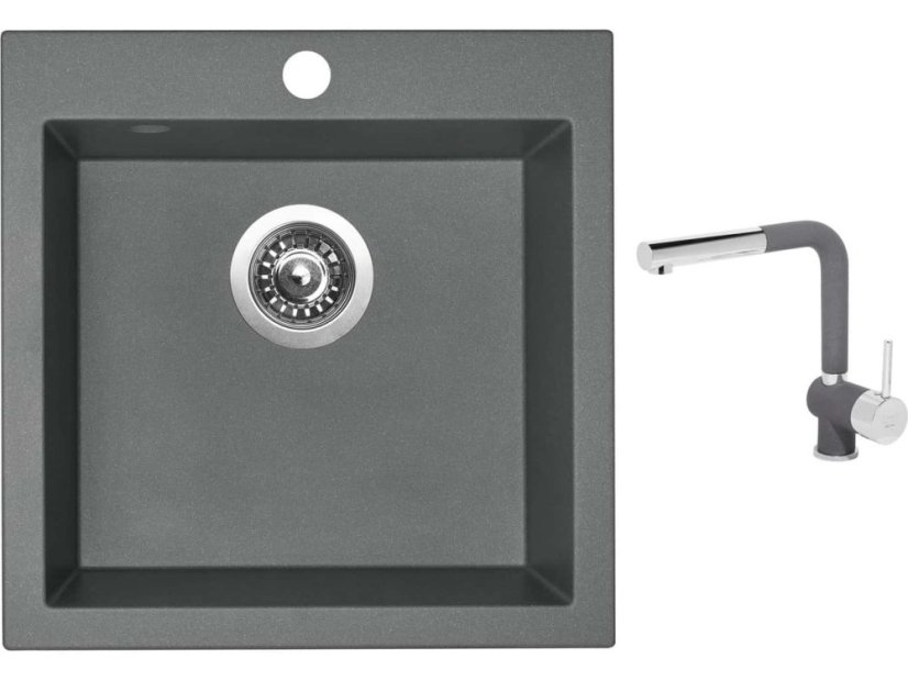 Set Sinks VIVA 455 Titanium + baterie Sinks MIX 3 P Titanium