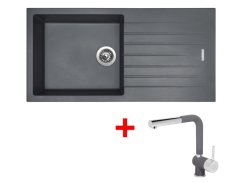 Set Sinks Perfecto 1000 Titanium + Mix 3 P GR