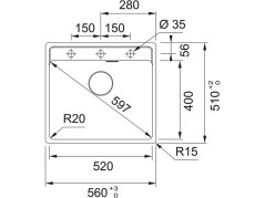 Granitový drez Franke MRG 610-52 RTL Kašmír