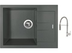 Set Sinks AMANDA 650 Titanium + baterie Sinks MIX 35 PROF S chrom