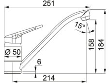 Granitová baterie Franke FC 9541.085 Pískový melír