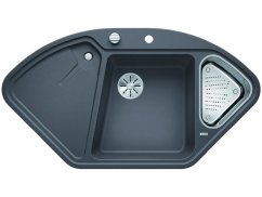 Granitový dřez Blanco DELTA II-F InFino šedá skála s excentrem