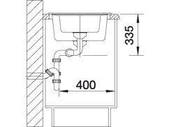 Granitový dřez Blanco NOVA 6 S tartufo s excentrem