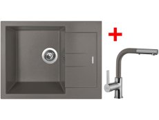 Set Sinks Amanda 650 Truffle + Enigma S GR Set Sinks Amanda 650 Truffle + Enigma S GR