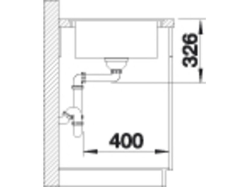 Granitový drez Blanco Dalago 6 F antracit s excentrom