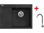 Sinks RIM 650 P Granblack + Elasta nerez/čierná