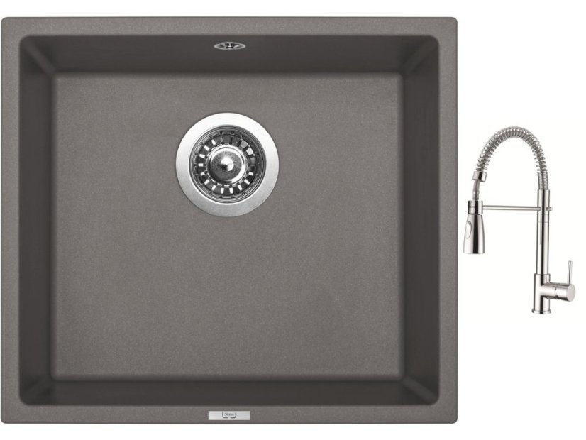 Set Sinks FRAME 457 Truffle + baterie Sinks MIX 35 PROF S chrom