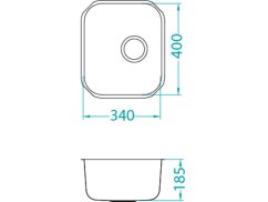 Kuchyňský dřez Alveus VARIANT 40 FS