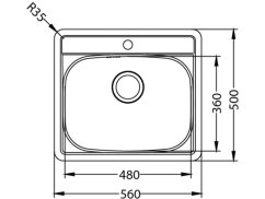 Nerezový drez Alveus MORE 10 Dekor