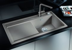 Granitový dřez Blanco ZENAR XL 6 S Bílá soft, levý