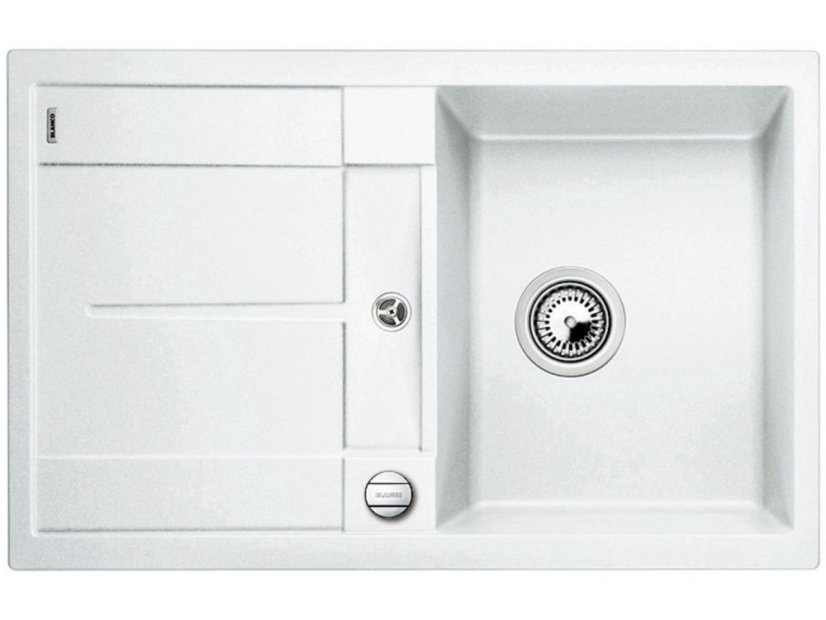 Granitový dřez Blanco METRA 45 S bílá - s excentrem