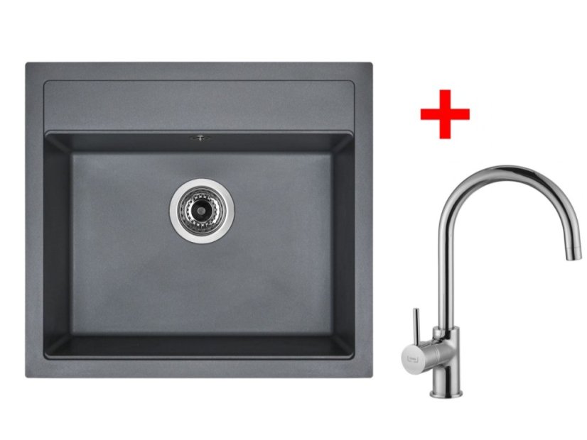 Set Sinks Solo 560 Titanium + Vitalia