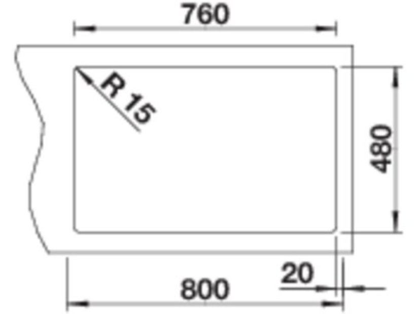 Granitový drez Blanco Legra 8 čierna, drez vľavo